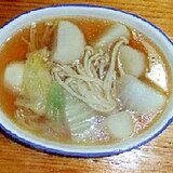 白菜と里芋の和風スープ